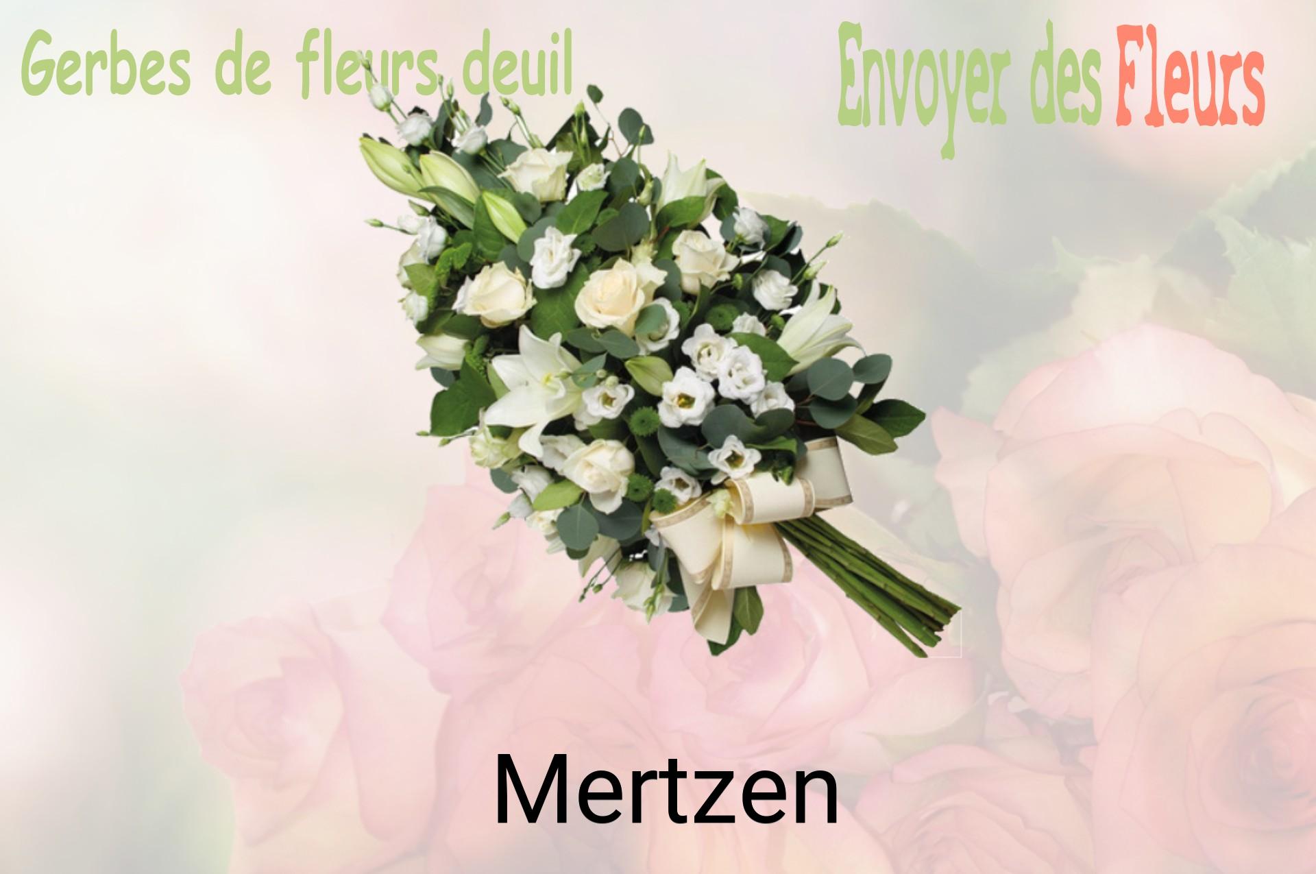 Gerbe de fleurs de deuil livrée à Mertzen